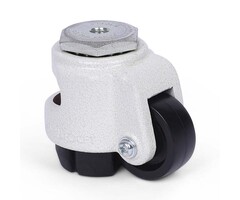 Zwenkwiel met stelvoet 72 mm Nylon - 540 kg