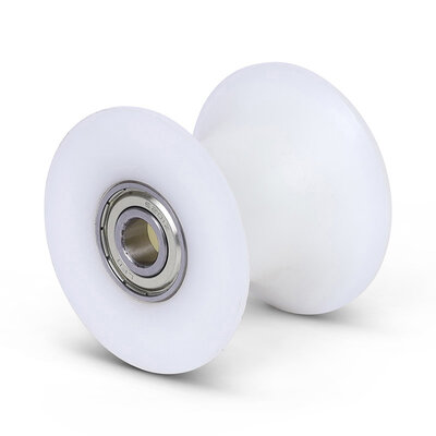 Kunststof diabolorol 70 mm - asgat 12 mm - 100 kg