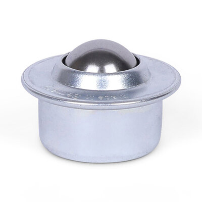 Stalen kogelpot 15.8 mm - rvs kogelrol - 60 kg