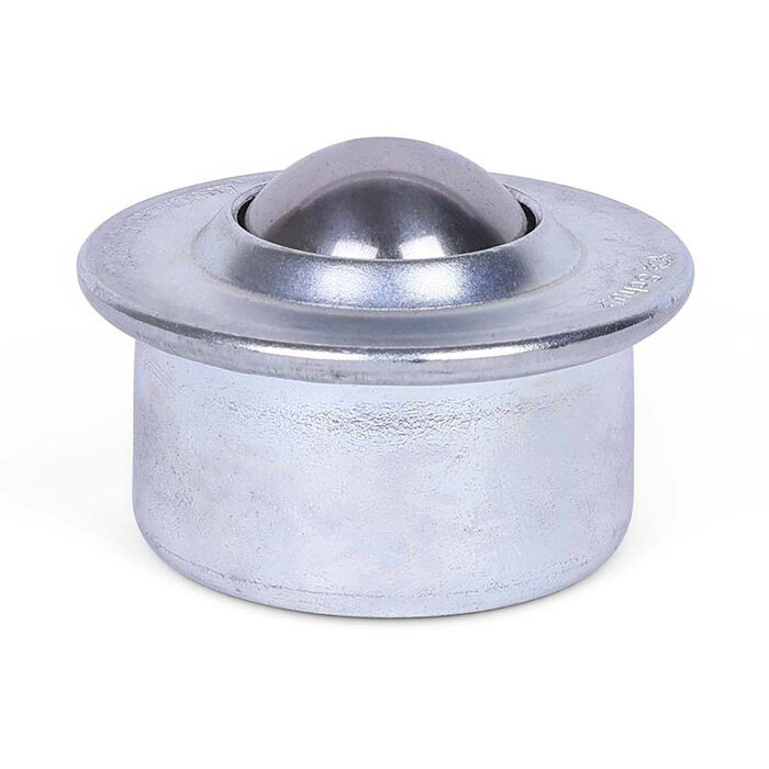 Stalen kogelpot 30 mm - rvs kogelrol - 300 kg