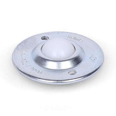 Stalen kogelpot 15.8 mm - kunststof kogelrol - 10 kg