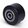 Rubber wiel 60 mm - kogellager asgat 12 mm - 100 kg
