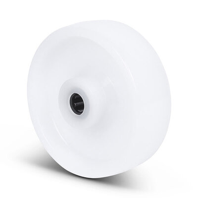 Nylon wiel 100 mm - rollager asgat 12 mm - 200 kg