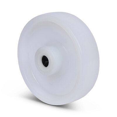 Nylon wiel 125 mm - rollager asgat 15 mm - 200 kg