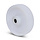 Nylon wiel 125 mm - rollager asgat 15 mm - 200 kg