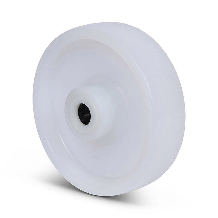 Nylon wiel 125 mm - rollager asgat 15 mm - 200 kg