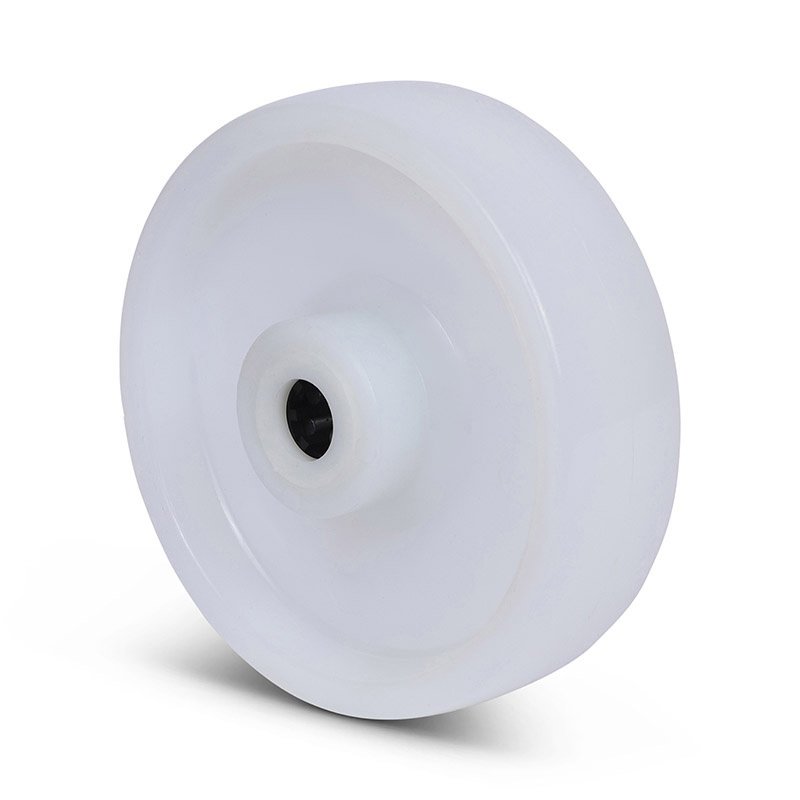 Nylon wiel 125 mm - rollager asgat 15 mm - 200 kg