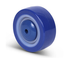 RVS PU wiel 80 mm - 120 kg