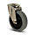 Rvs zwenkwiel 100 mm Elastisch rubber - rollager - 200 kg