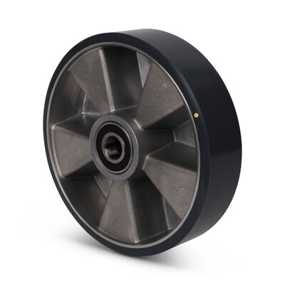 ESD PU wiel 200 mm - kogellager 20 mm - 560 kg