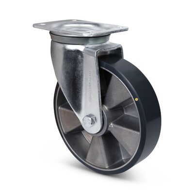 ESD PU zwenkwiel 200 mm - antistatisch - kogellager - 560 kg