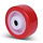 PU wiel 80 mm - rollager asgat 12 mm - 130 kg