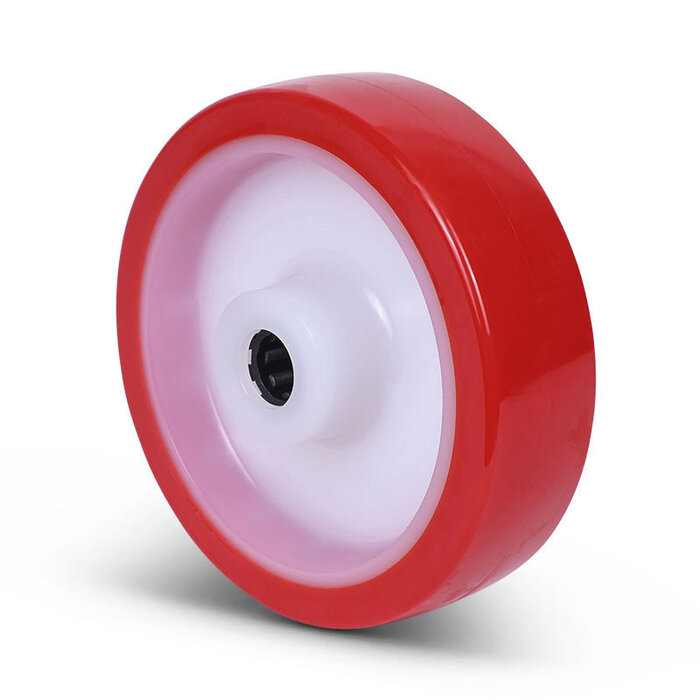 PU wiel 125 mm - rollager asgat 15 mm - 200 kg
