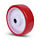 PU wiel 160 mm - rollager asgat 20 mm - 350 kg