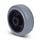 Rubber wiel 100 mm - rollager asgat 12 mm - 160 kg