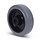 Rubber wiel 125 mm - rollager asgat 15 mm - 220 kg