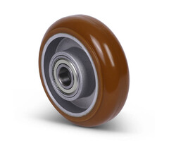 PU wiel 125 mm gebolleerd - 310 kg