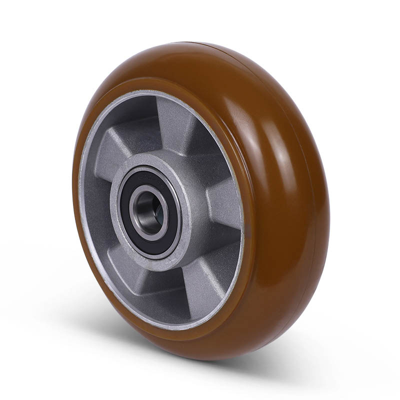 PU wiel 160 mm gebolleerd - asgat 20 mm - 510 kg