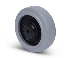 Elastisch rubber wiel 100 mm - 160 kg