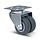 Dubbel zwenkwiel 50 mm - plaat - 80 kg