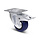 Flightcase rubber zwenkwiel met rem 80 mm - 110 kg