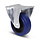 Rubber bokwiel 100 mm - rollager - 160 kg