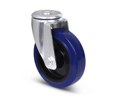 Elastisch rubber zwenkwiel 125 mm - 220 kg