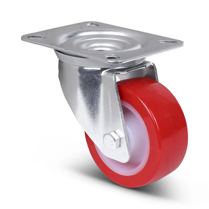 PU zwenkwiel 80 mm - rollager - 130 kg