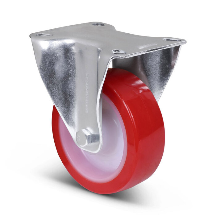 PU bokwiel 100 mm - rollager - 150 kg