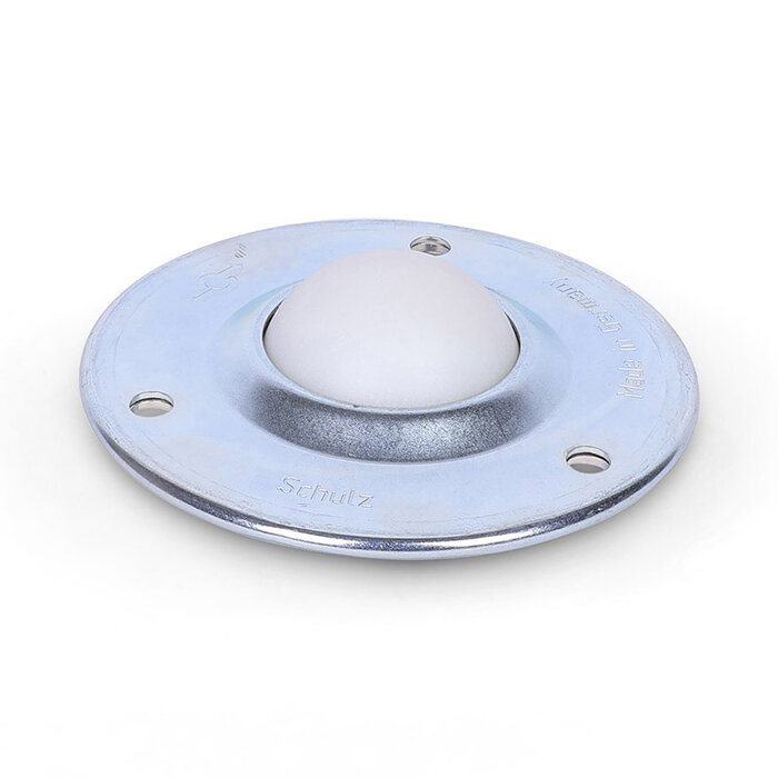 Stalen kogelpot 40 mm - kunststof kogelrol - 110 kg