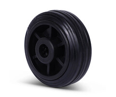 Volrubber wiel 80 mm - 50 kg