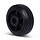 Rubber wiel 80 mm - rollager asgat 12 mm - 50 kg
