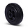 Rubber wiel 100 mm - rollager asgat 12 mm - 70 kg