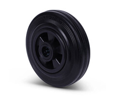 Volrubber wiel 125 mm - 100 kg