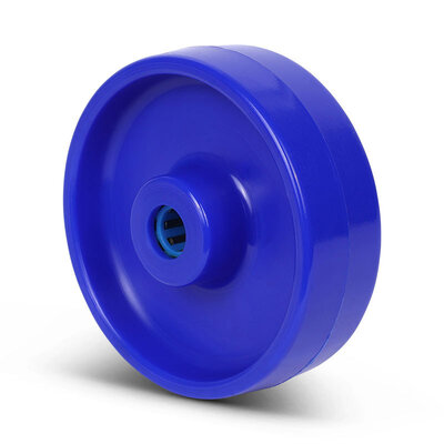 Rvs wiel 125 mm - polyamide - rollager - 300 kg