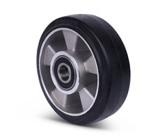 Elastisch rubber wiel 150 mm - 300 kg