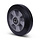 Rubber wiel 200 mm - kogellager asgat 20 mm - 450 kg