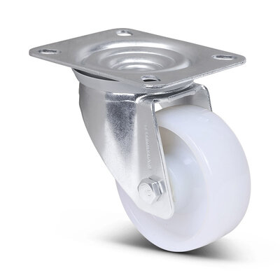 Nylon zwenkwiel 80 mm - rollager - 130 kg