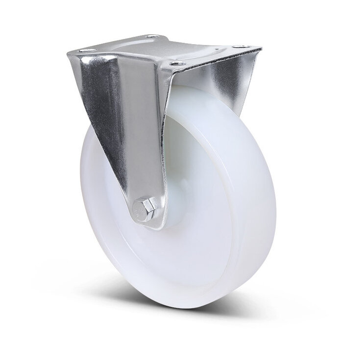 Nylon bokwiel 200 mm - rollager - 350 kg