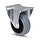Rubber bokwiel 100 mm - rollager - 160 kg