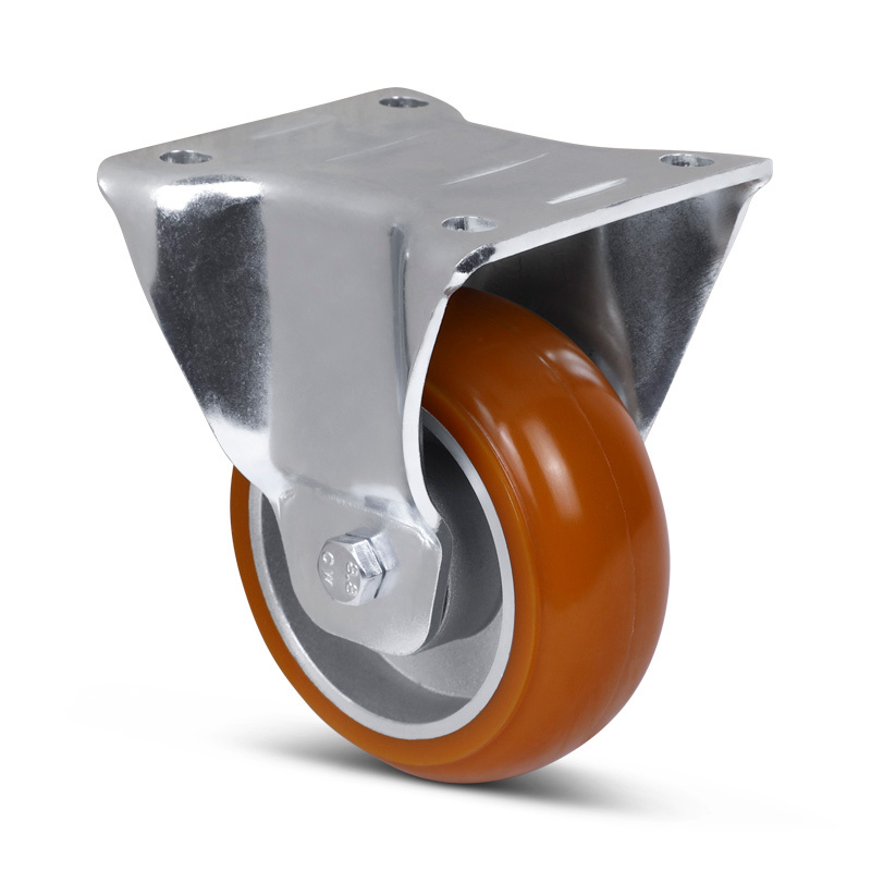 Gebolleerd PU bokwiel 100 mm - 270 kg
