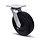 Zwaarlast elastisch rubber zwenkwiel 250 mm - 1000 kg