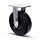 Zwaarlast elastisch rubber bokwiel 250 mm - 1000 kg