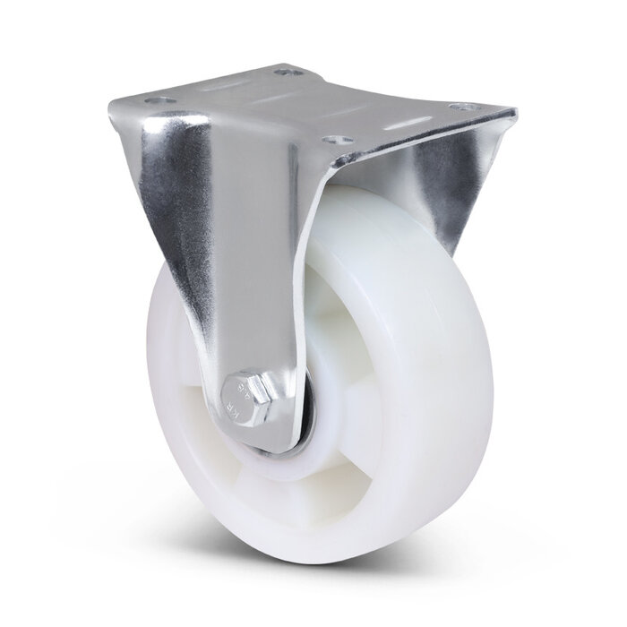 Nylon bokwiel 125 mm - kogellager - 350 kg