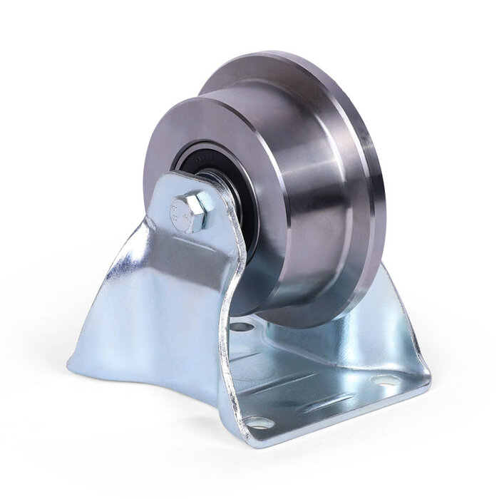 Bokwiel met flens 80 mm - Staal C45 - 350 kg