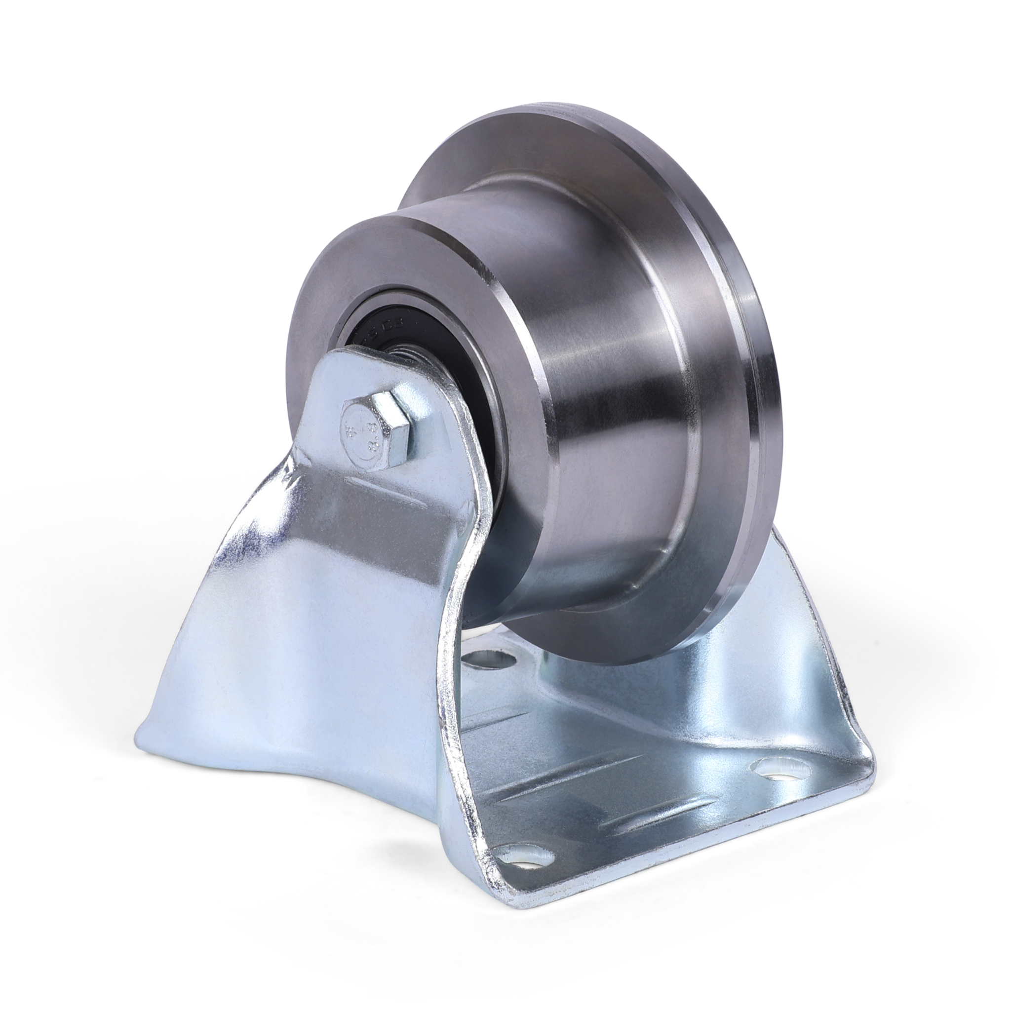 Bokwiel met flens 75 mm - Staal C45 - 350 kg