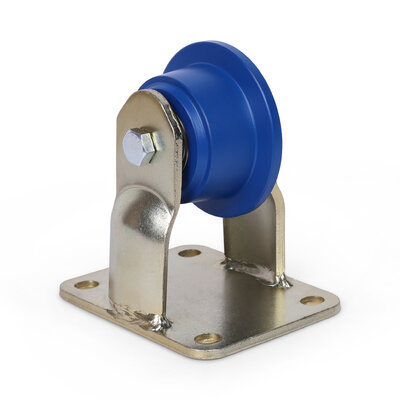 Bokwiel met flens 75 mm - gietijzer - 800 kg