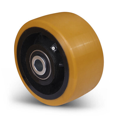 PU wiel 150 mm - kogellager asgat 25 mm - 1800 kg