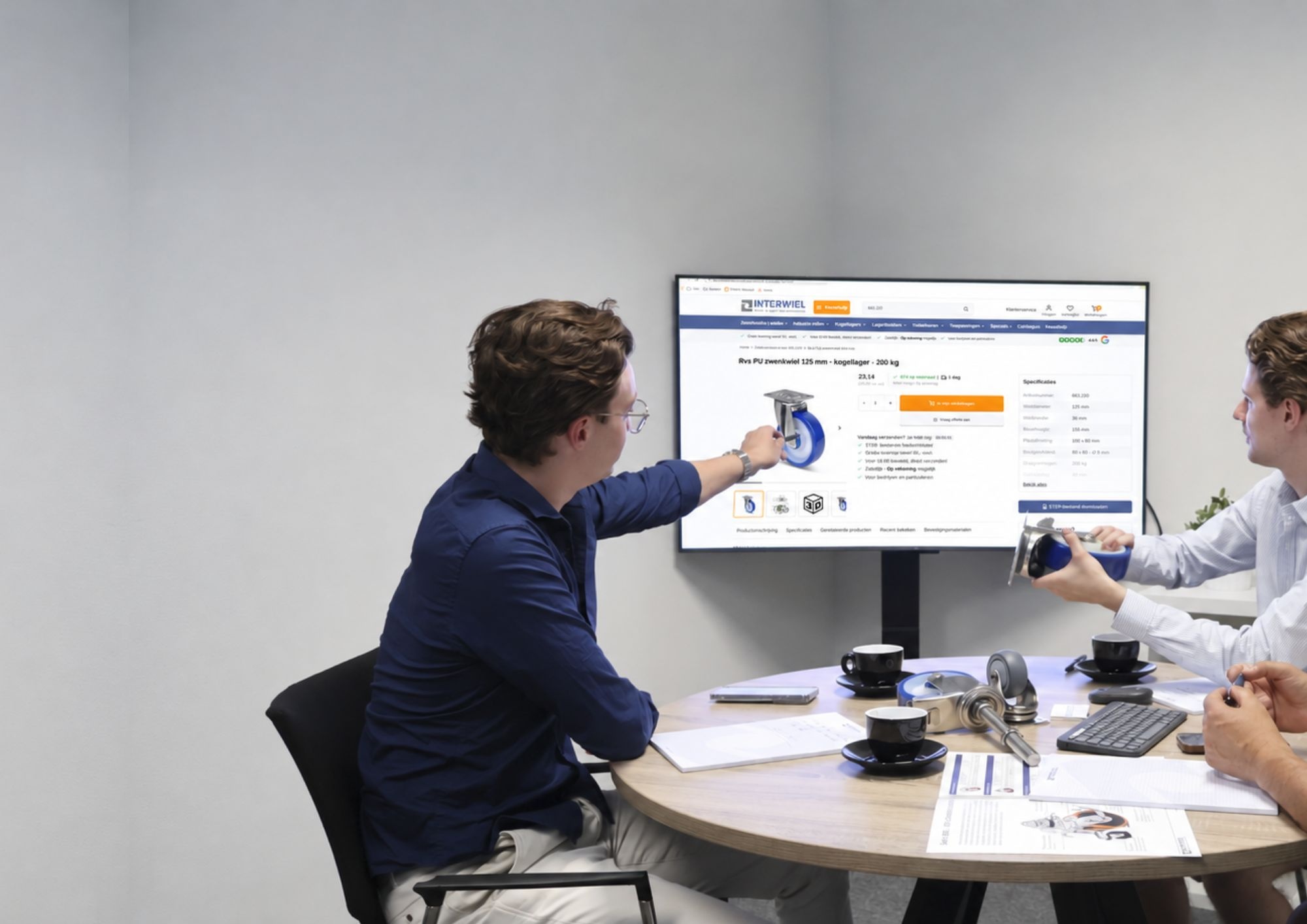 Sales team van Interwiel voor technisch advies