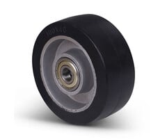 Elastisch rubber wiel 100 mm - 180 kg